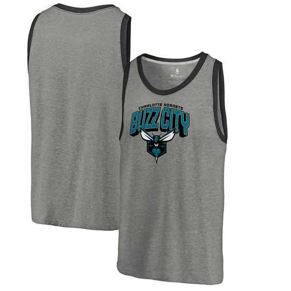 Charlotte Hornets Fanatics Branded Back in Black Hometown Collection Tri-Blend Tank Top - Heathered Gray,We sell and wholesale Charlotte Hornets Fanatics Branded Back in Black Hometown Collection Tri-Blend Tank Top - Heathered Gray on line form chian!